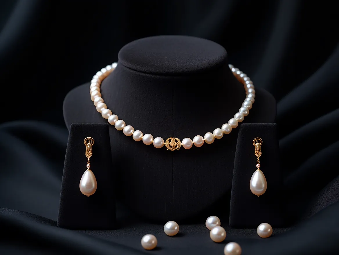 Pärlhalsband set